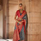 Premium Vichitra Silk Saree with Traditional Banarasi Woven Patterns