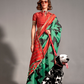 Banarasi Silk Saree with Zari Border and Rich Pallu