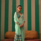 Graceful Spun Silk Saree with Handloom Weaving