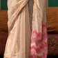 Graceful Spun Silk Saree with Handloom Weaving