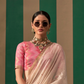 Graceful Spun Silk Saree with Handloom Weaving