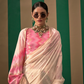 Graceful Spun Silk Saree with Handloom Weaving