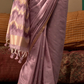 Graceful Spun Silk Saree with Handloom Weaving