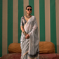 Graceful Spun Silk Saree with Handloom Weaving