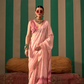 Graceful Spun Silk Saree with Handloom Weaving