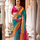 Designer Saree in Polyester Viscose Silk with Floreem Finish