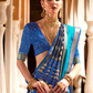 Designer Saree in Polyester Viscose Silk with Floreem Finish
