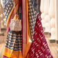 Designer Saree in Polyester Viscose Silk with Floreem Finish