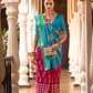 Designer Saree in Polyester Viscose Silk with Floreem Finish