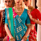 Designer Saree in Polyester Viscose Silk with Floreem Finish