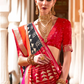 Designer Saree in Polyester Viscose Silk with Floreem Finish