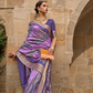 Designer Viscose Polyester Silk Saree with Aqua Effect Finish