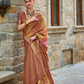 Designer Viscose Polyester Silk Saree with Aqua Effect Finish