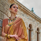 Designer Viscose Polyester Silk Saree with Aqua Effect Finish