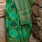 Graceful Aqua Effect Saree in Viscose Polyester Silk Fabric
