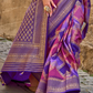 Graceful Aqua Effect Saree in Viscose Polyester Silk Fabric