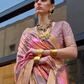 Designer Viscose Polyester Silk Saree with Aqua Effect Finish