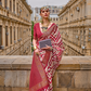 Graceful Aqua Effect Saree in Viscose Polyester Silk Fabric
