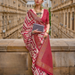 Graceful Aqua Effect Saree in Viscose Polyester Silk Fabric