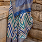 Graceful Aqua Effect Saree in Viscose Polyester Silk Fabric