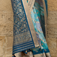 Designer Viscose Polyester Silk Saree with Aqua Effect Finish
