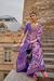 Graceful Aqua Effect Saree in Viscose Polyester Silk Fabric