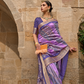 Designer Viscose Polyester Silk Saree with Aqua Effect Finish