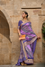 Designer Viscose Polyester Silk Saree with Aqua Effect Finish