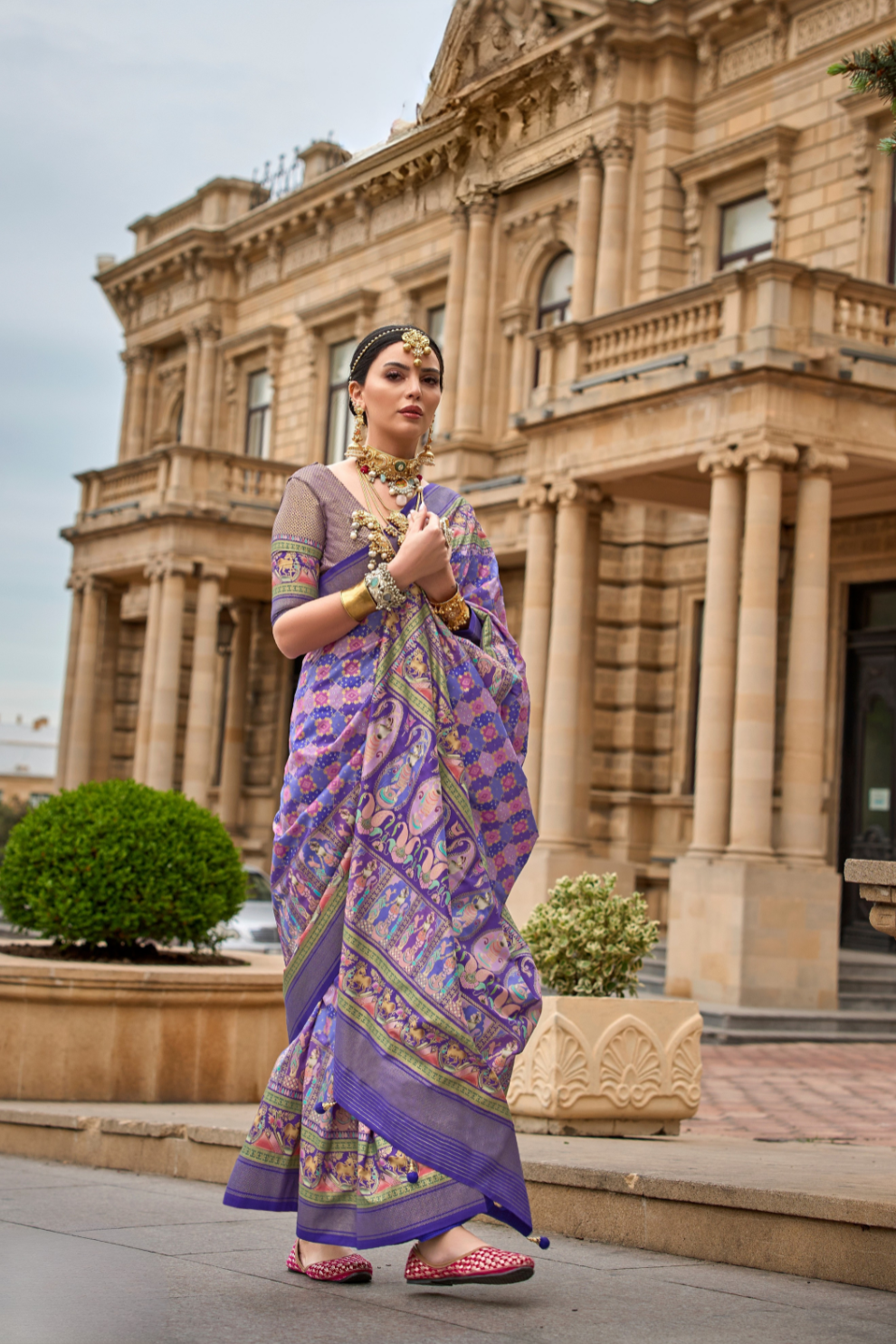 Graceful Saree in Superior Viscose Polyester Silk Fabric