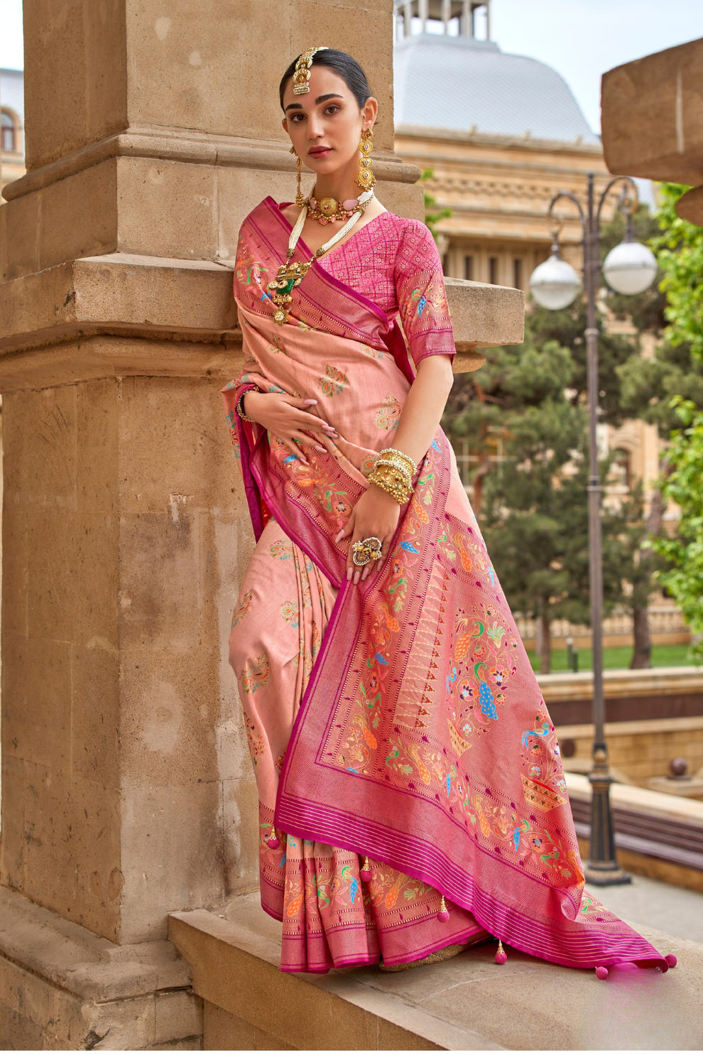 Graceful Saree in Superior Viscose Polyester Silk Fabric