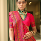 Traditional Banarasi Saree in Poly Viscose Silk with Meenakari Weave