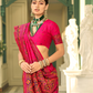 Traditional Banarasi Saree in Poly Viscose Silk with Meenakari Weave