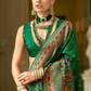 Traditional Banarasi Saree in Poly Viscose Silk with Meenakari Weave