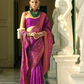 Traditional Banarasi Saree in Poly Viscose Silk with Meenakari Weave