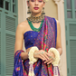 Handwoven Banarasi Silk Saree with Meenakari Kashmiri Designs