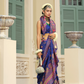 Handwoven Banarasi Silk Saree with Meenakari Kashmiri Designs