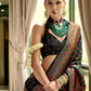 Traditional Banarasi Saree in Poly Viscose Silk with Meenakari Weave