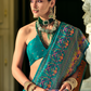 Traditional Banarasi Saree in Poly Viscose Silk with Meenakari Weave