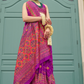 Handwoven Banarasi Silk Saree with Meenakari Kashmiri Designs