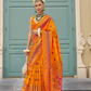Handwoven Banarasi Silk Saree with Meenakari Kashmiri Designs