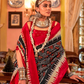 Super Polyester Viscose Silk Saree with Traditional Patola Design - LaVante Fashion