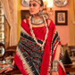 Super Polyester Viscose Silk Saree with Traditional Patola Design - LaVante Fashion