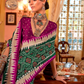 Super Polyester Viscose Silk Saree with Traditional Patola Design - LaVante Fashion