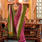 Super Polyester Viscose Silk Saree with Traditional Patola Design - LaVante Fashion