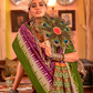 Super Polyester Viscose Silk Saree with Traditional Patola Design - LaVante Fashion