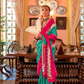 Super Polyester Viscose Silk Saree with Traditional Patola Design - LaVante Fashion