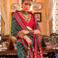 Super Polyester Viscose Silk Saree with Traditional Patola Design - LaVante Fashion