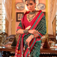 Super Polyester Viscose Silk Saree with Traditional Patola Design - LaVante Fashion
