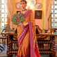 Super Polyester Viscose Silk Saree with Traditional Patola Design - LaVante Fashion