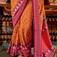 Super Polyester Viscose Silk Saree with Traditional Patola Design - LaVante Fashion